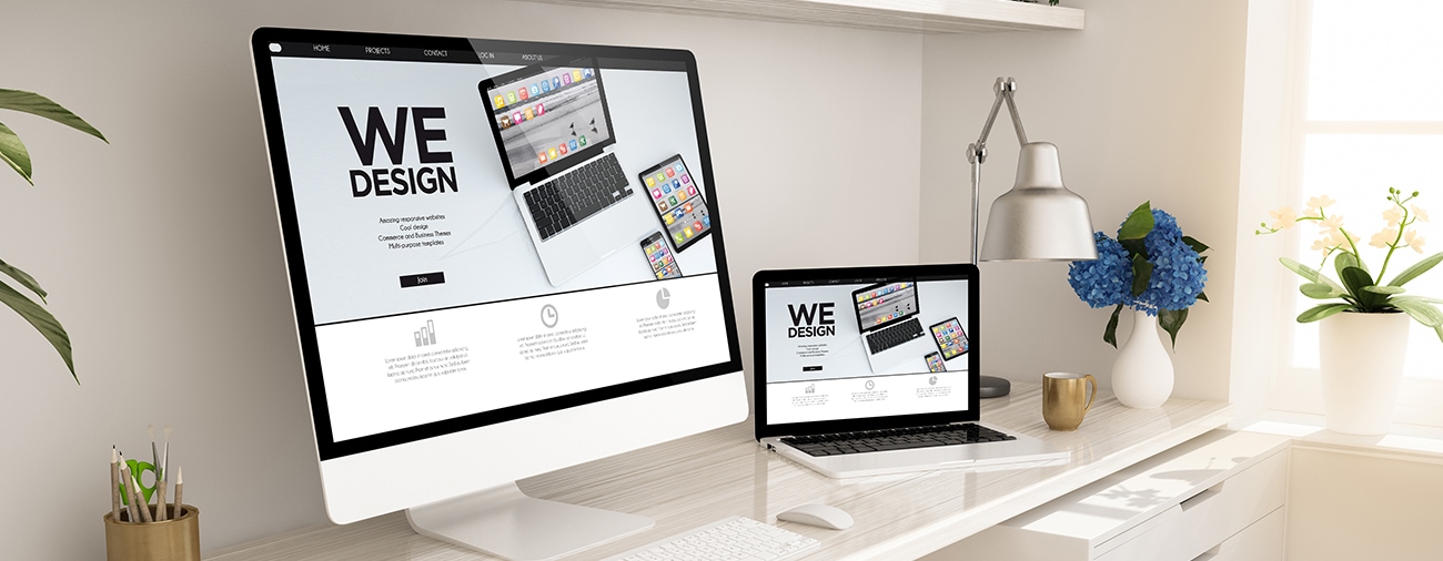 Szerzői jog - laptop, webdesign