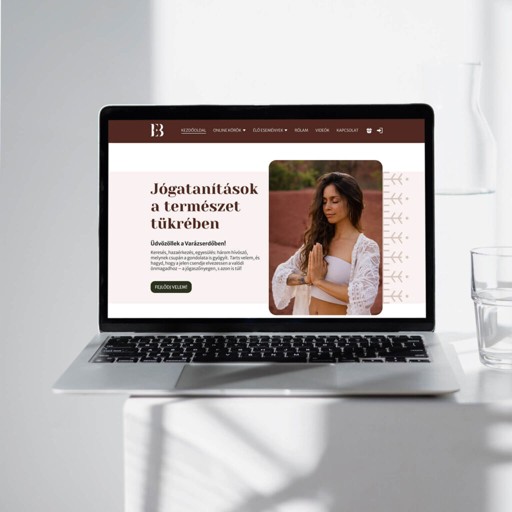 Egyed Brigi weboldal redesign